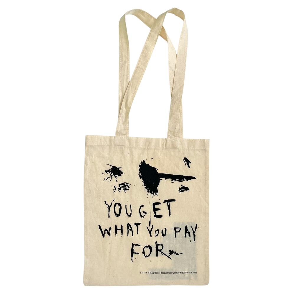 NWOT Jean-Michel Basquiat King Pleasure Limited Edition Canvas Tote Bag RARE